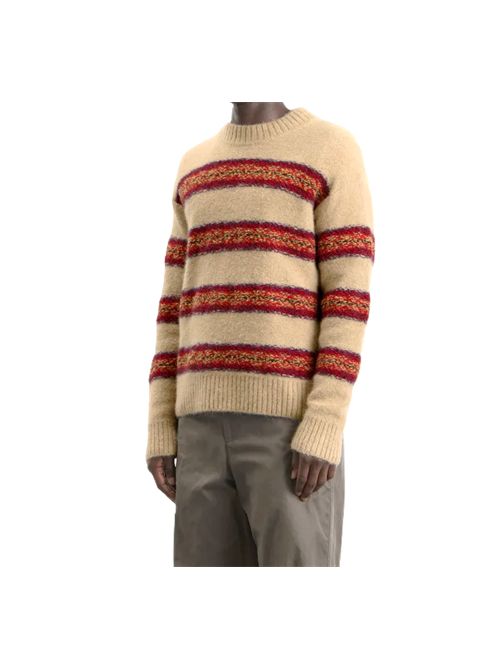 JACQUARD WOOL master SWEATER DRIES VAN NOTEN | 262-021236-4755005 ECRÙ